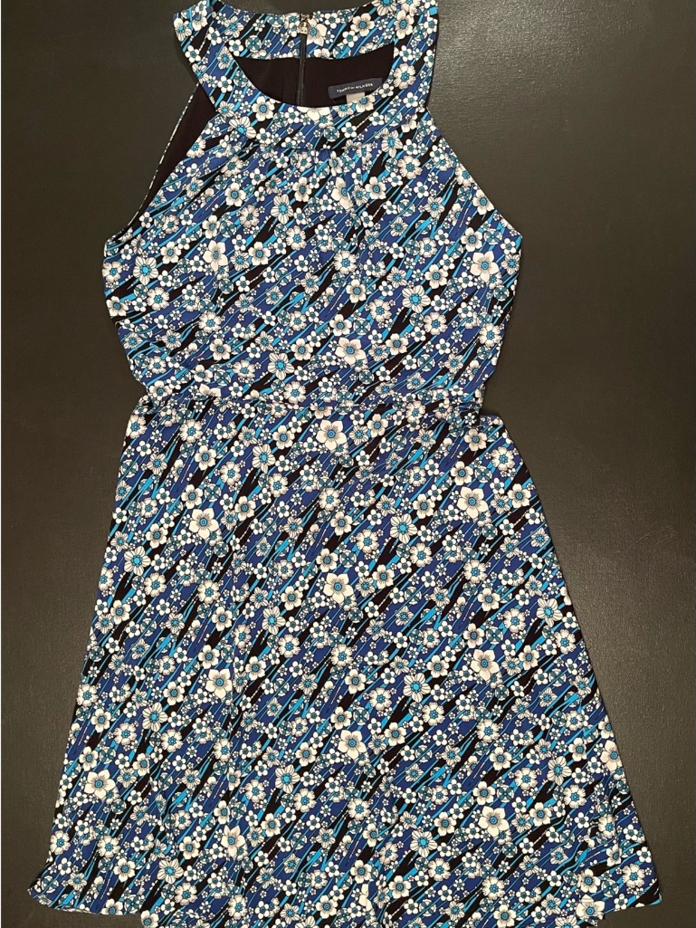 Tommy Hilfiger Blue Floral Halter Dress